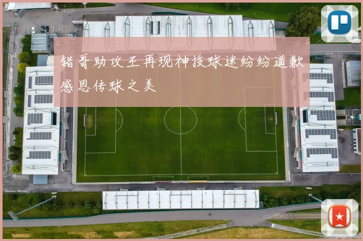 错哥助攻王再现神技球迷纷纷道歉感恩传球之美